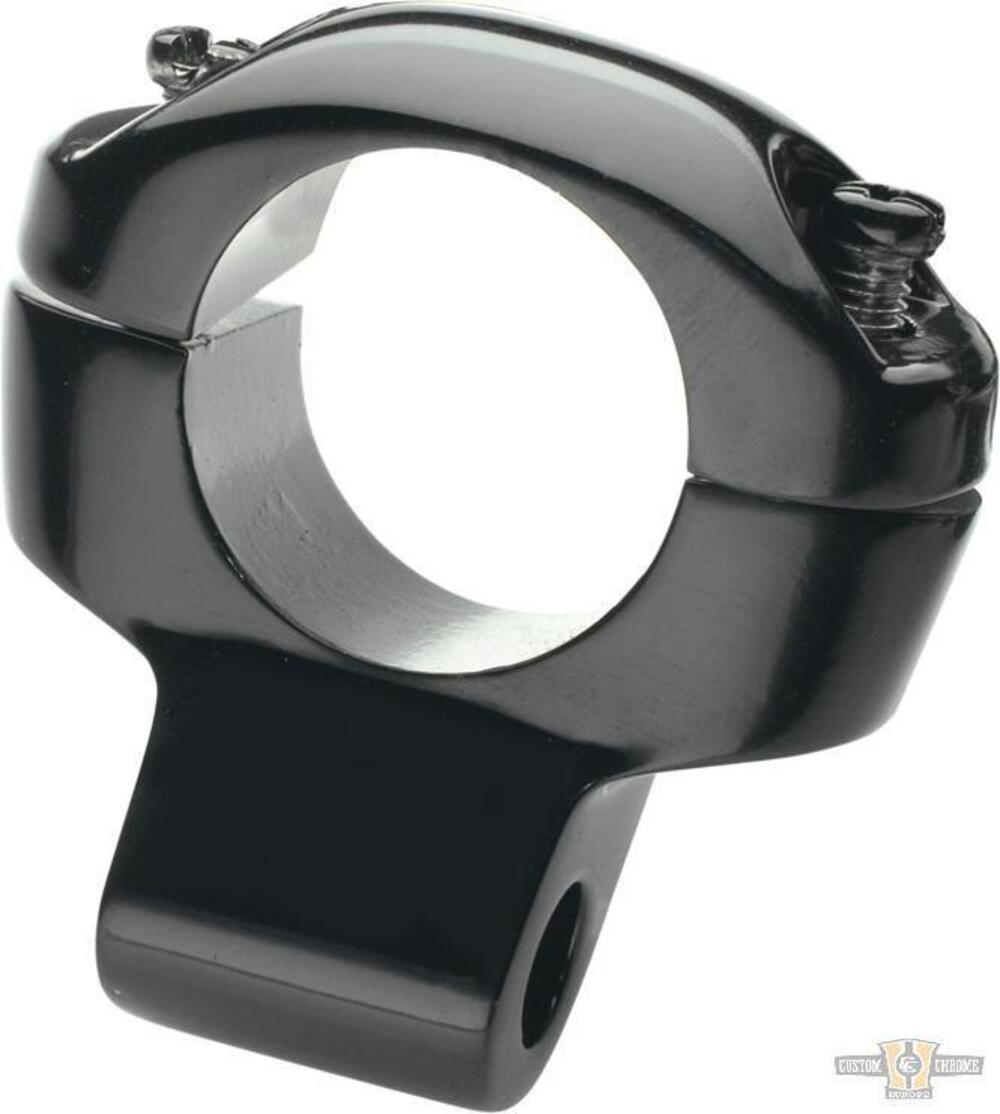 Morsetto specchietto nero Custom Chrome 