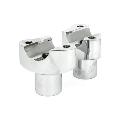 Riser in alluminio forgiato alti 2&rsquo;&rsquo;, dritti, crom 