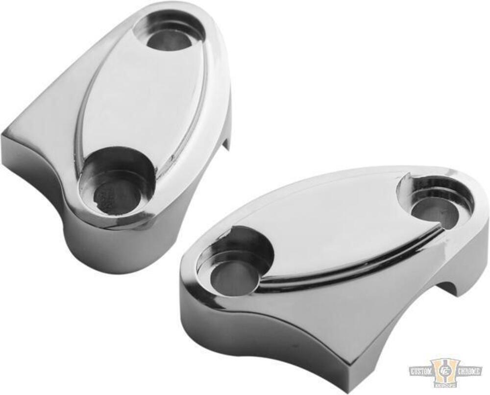Piastrina riser Top Clamp cromate Custom Chrome 