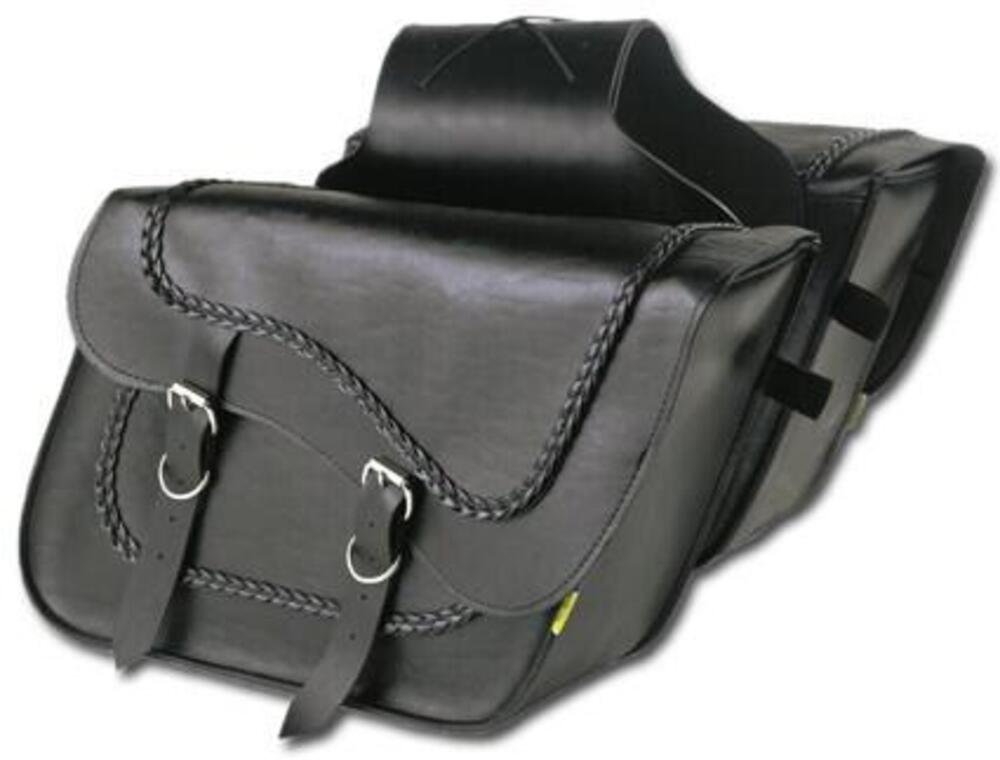 Borse inclinate Fleetside in pelle sintetica nere 