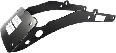 Portatarga centrale curvo nero per Softail Slim e 