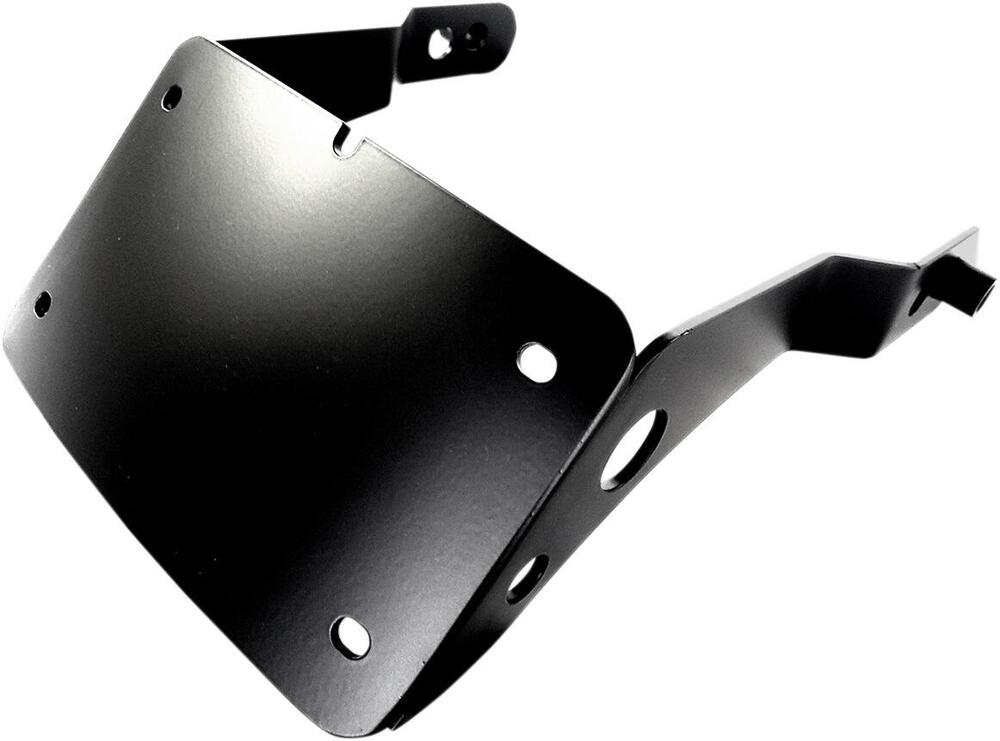 Portatarga centrale curvo nero per Dyna Street Bob 