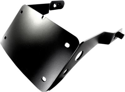 Portatarga centrale curvo nero per Dyna Street Bob 