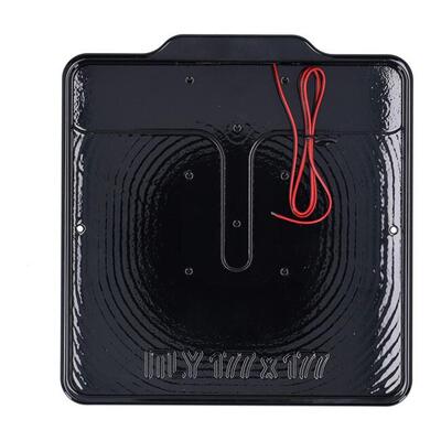 Portatarga NERO LUCIDO con luce targa a led per ta 