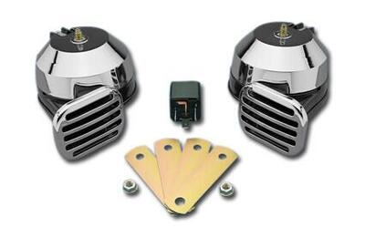 Clacson Twin Electric Set Custom Chrome 