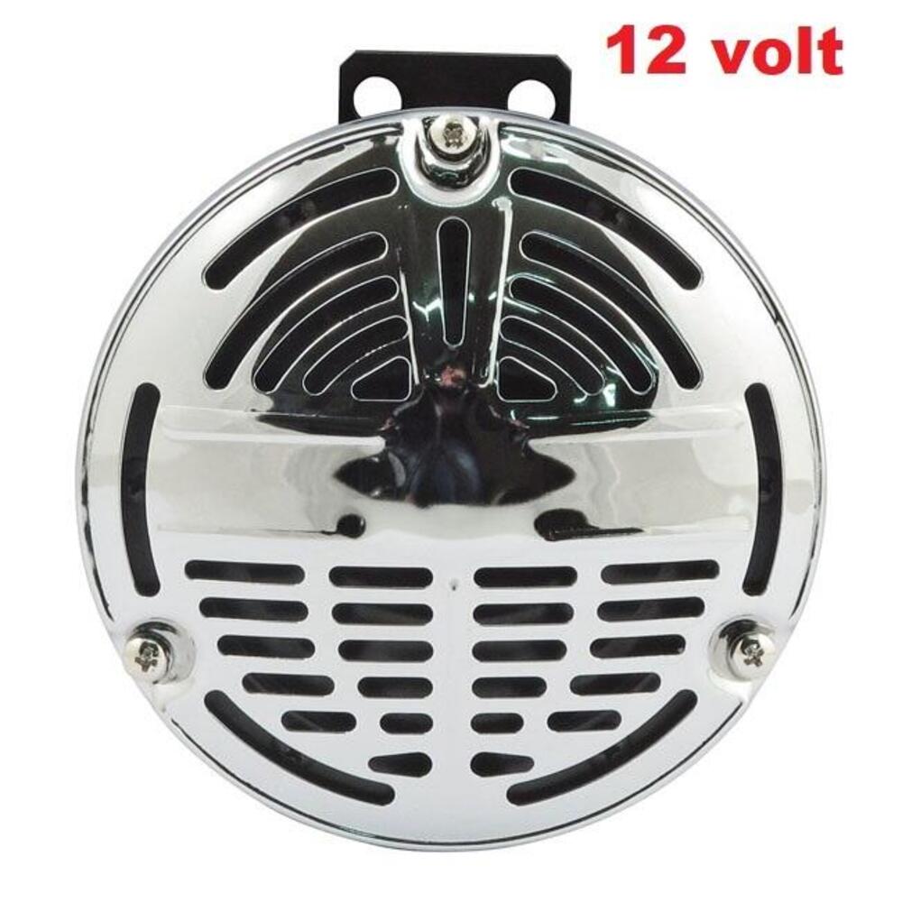 Clacson cromato 12 volt replica Springer rif OEM 