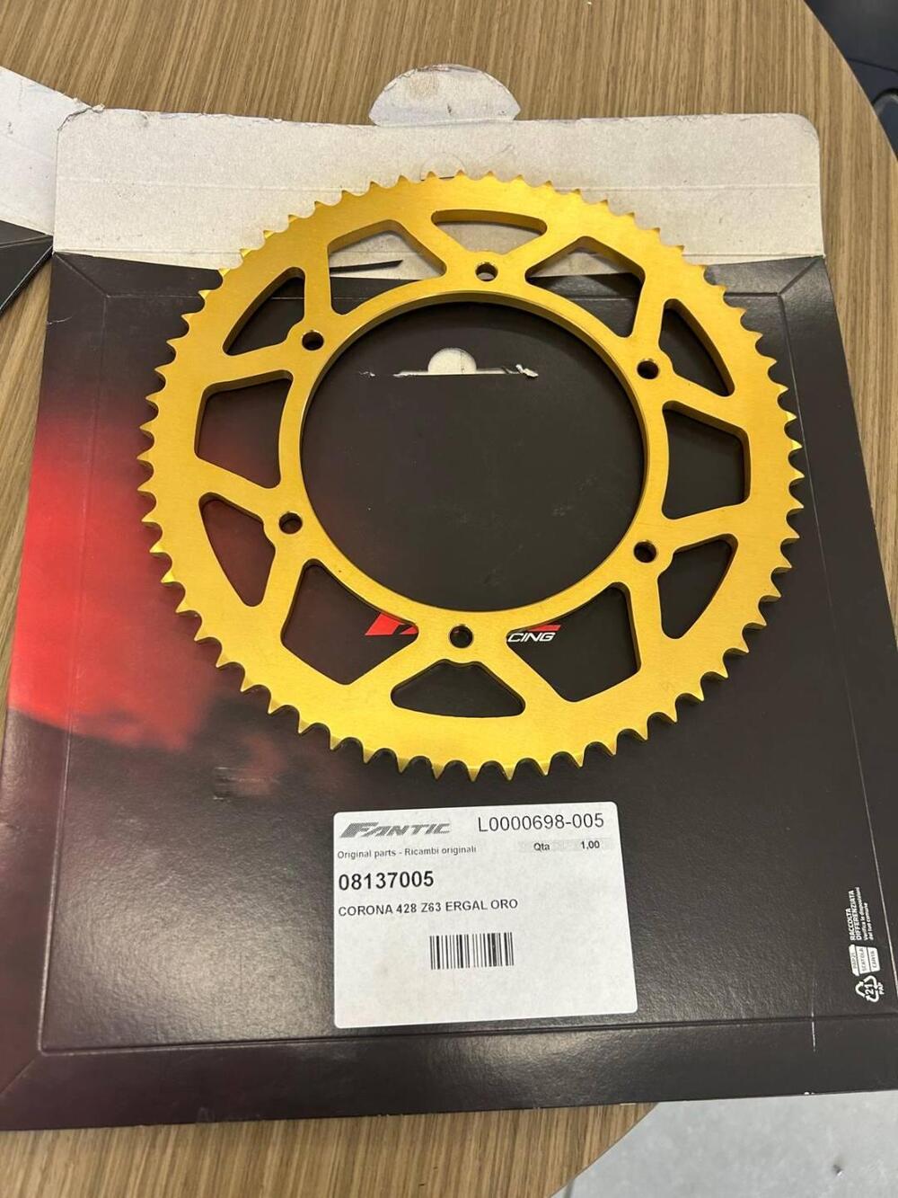 CORONA FANTIC 428 Z63 ERGAL ORO Fantic Motor