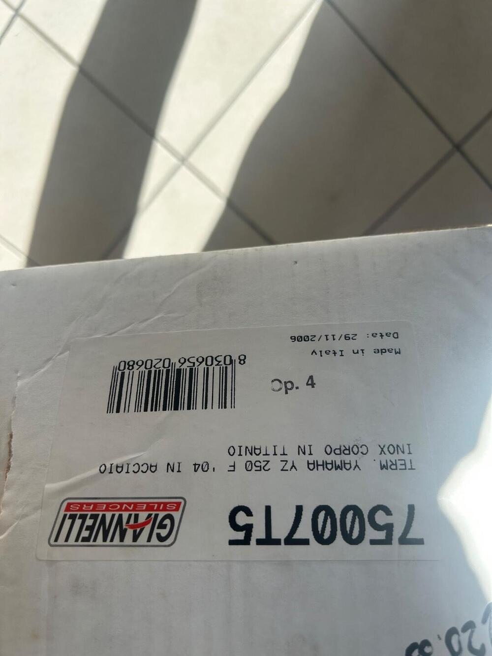 terminale yzf 250 del 2004 Giannelli (2)