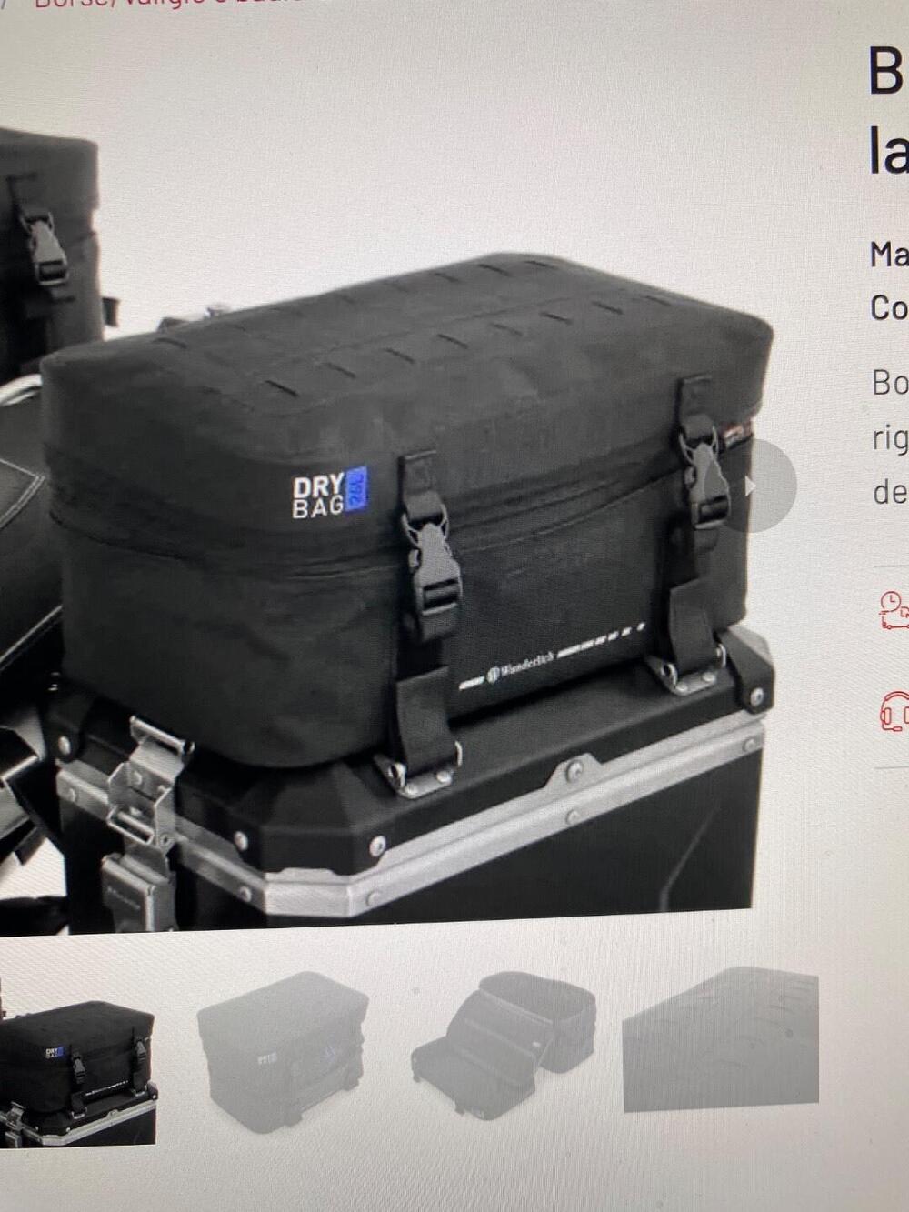 Vendo: nuove 2 borse aggiuntive laterali Wunderl Wunderlich GmbH