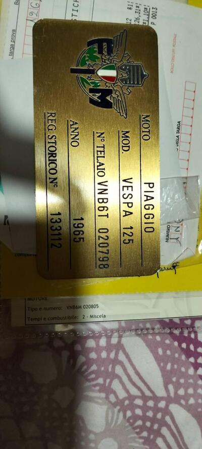 Piaggio Vnb6m  d'epoca