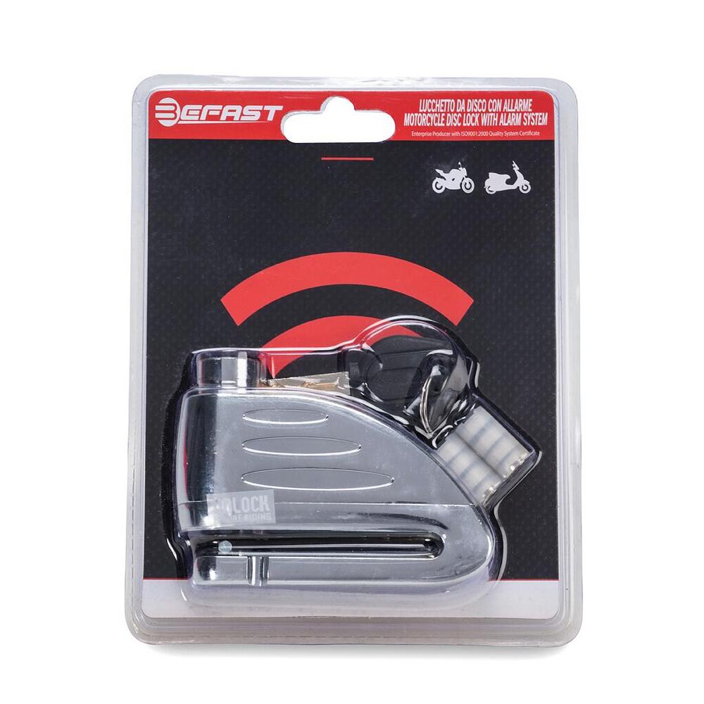 Bloccadisco con allarme Befast perno 6mm