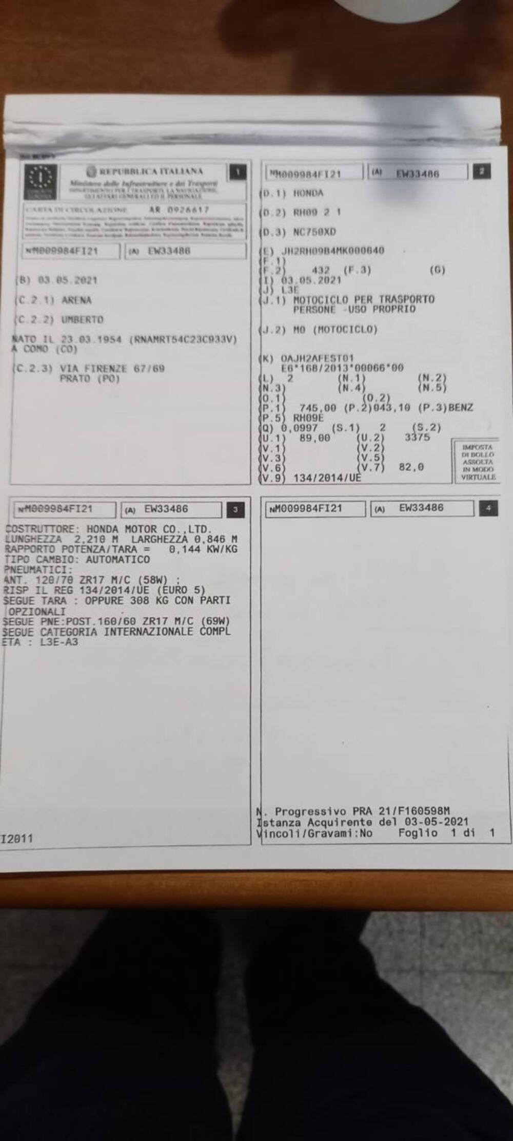 Honda NC 750 X DCT Urban (2021 - 24) (6)