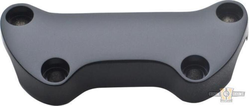 Piastrina riser liscia nera lucida Custom Chrome 