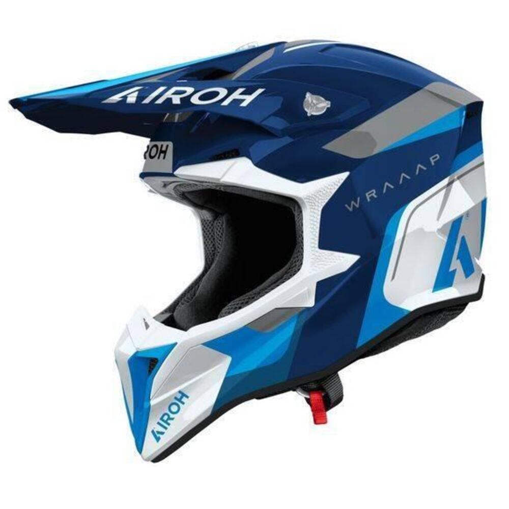 TRIMBOLIMOTO CASCO CROSS AIROH WRAAAP CONQUER BLUE