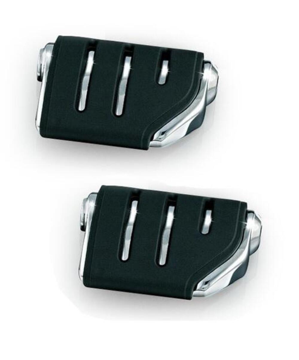 Pedaline Kuryakyn Trident Dually cromate senza ada 