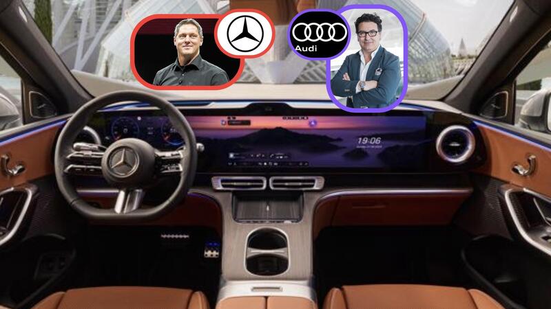 Maxi schermi in auto: Audi frena, Mercedes accelera. &Egrave; davvero sicurezza o solo moda?