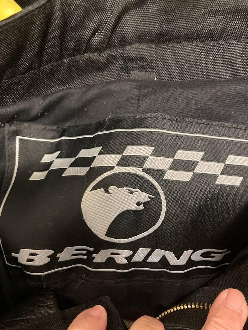 Pantaloni con bretelle pelle Bering (4)