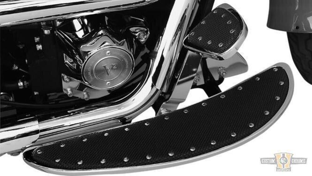 Pedane Banana guidatore cromo lunghe 19" Per Softa 