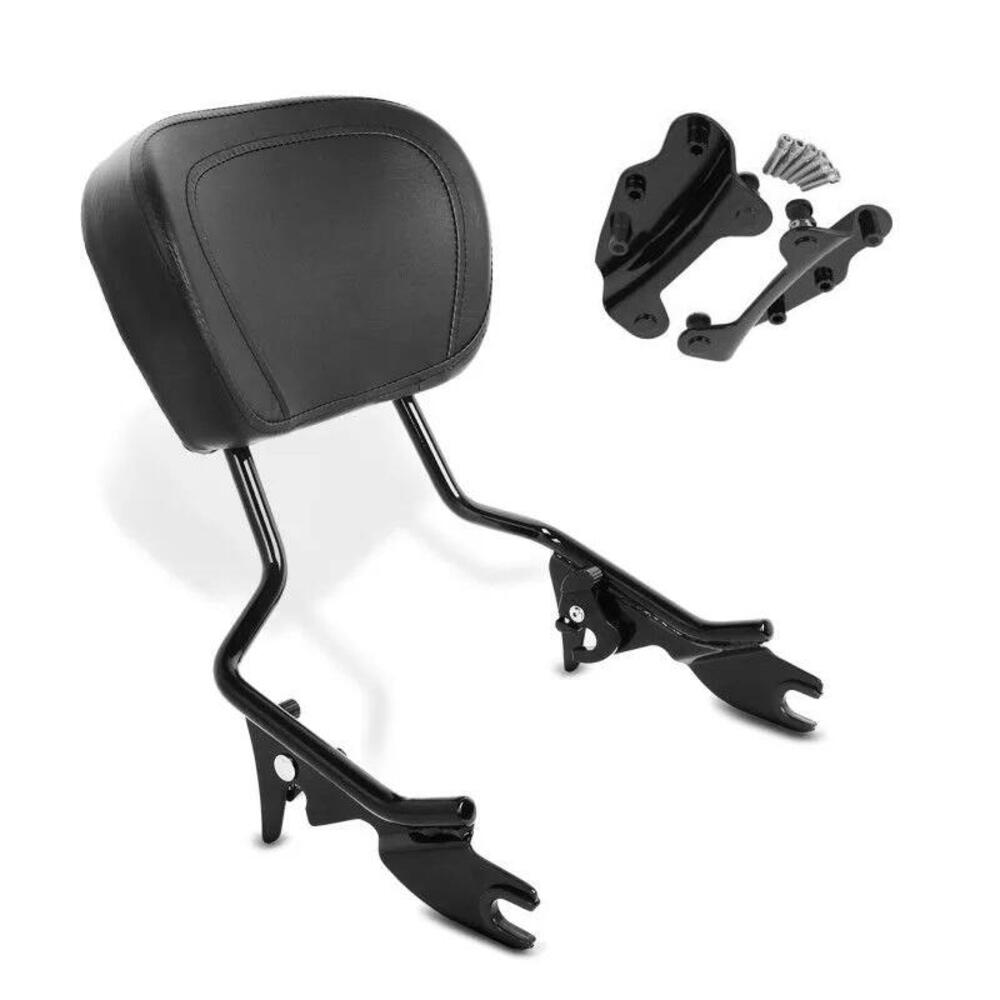 Schienalino removibile nero con attacchi a 4 punti 