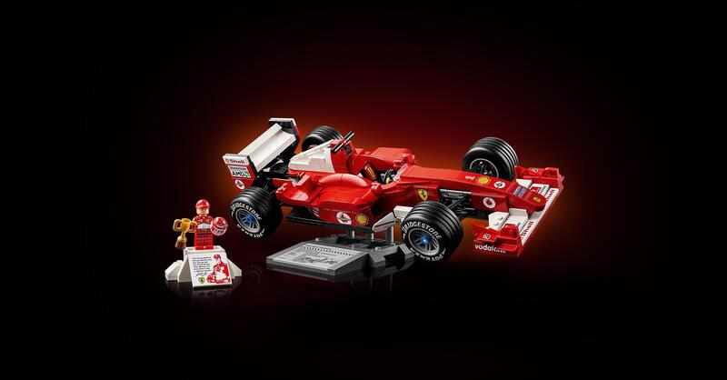 LEGO celebra il Kaiser: la Ferrari F2004 e Michael Schumacher diventano un set Icons da collezione [VIDEO]