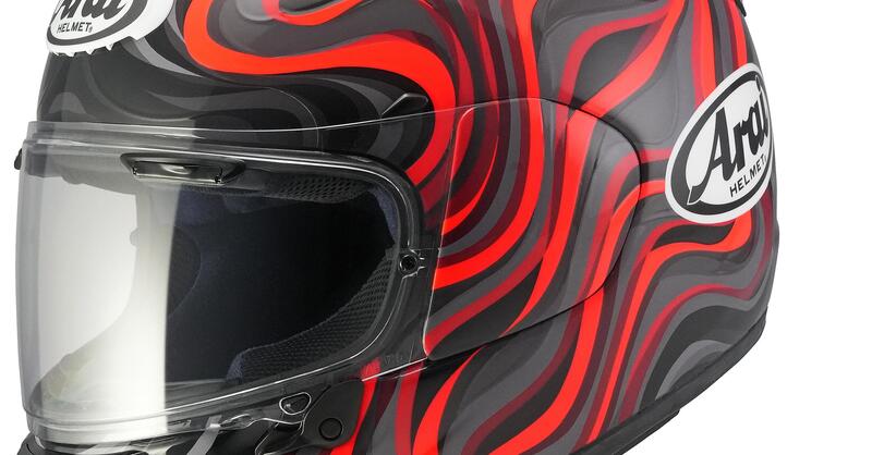 Arai Quantic Swirl Red