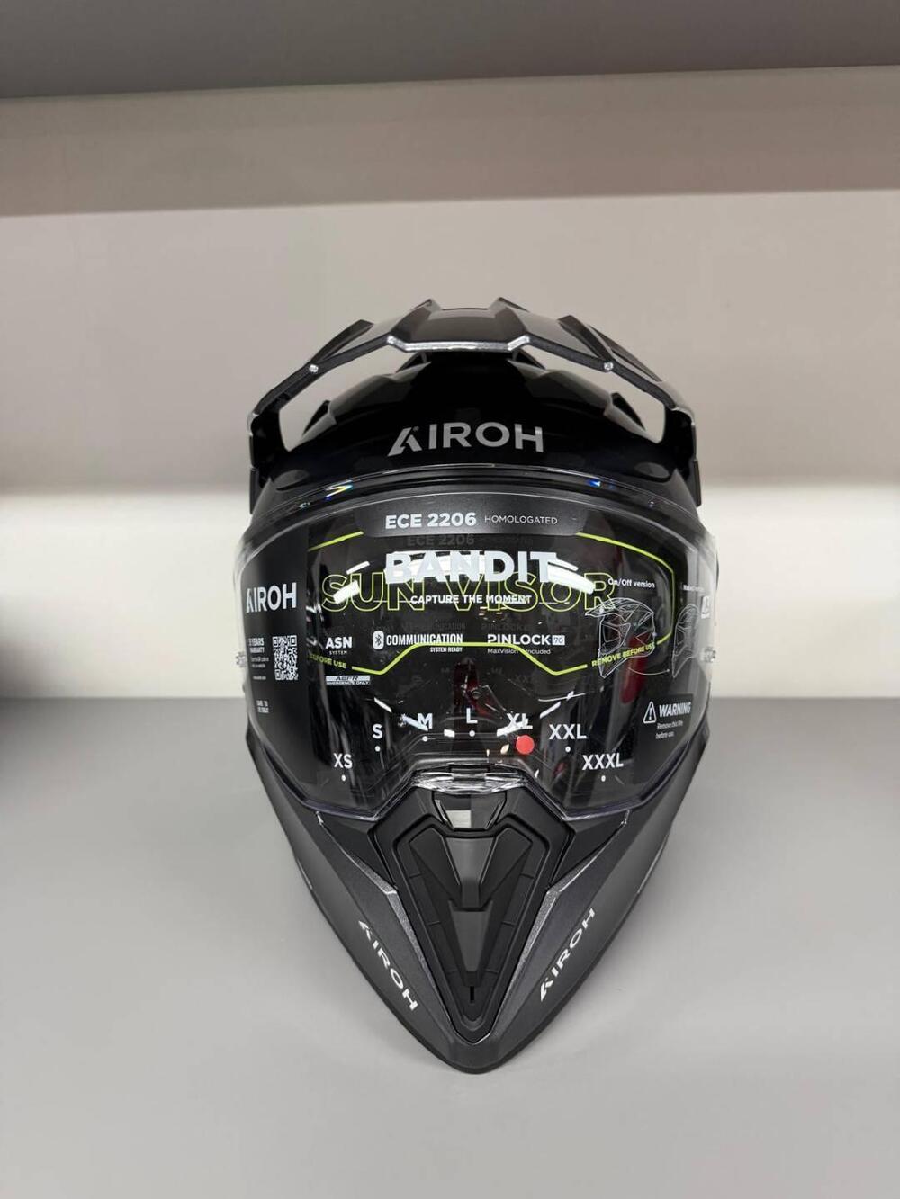 AIROH BANDIT COLOR DARK GREY GLOSS