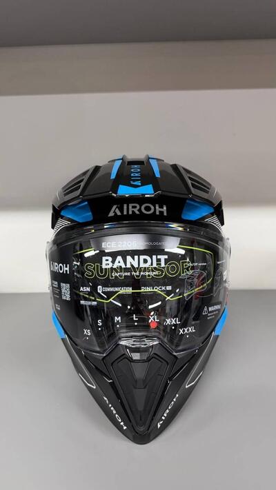 AIROH BANDIT TUNE BLU RED GLOSS