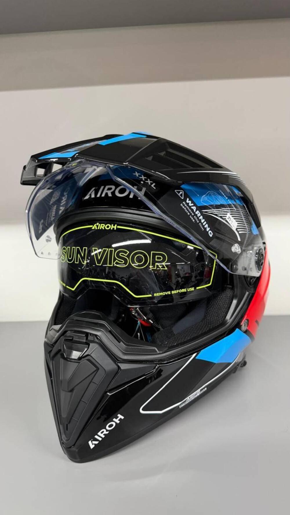 AIROH BANDIT TUNE BLU RED GLOSS (2)