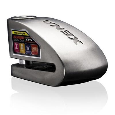 Bloccadisco con allarme Xena xx15 in acciaio inox