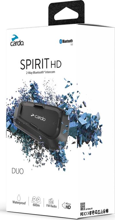 Interfono Bluetooth Cardo SPIRIT HD doppio 2 pilot