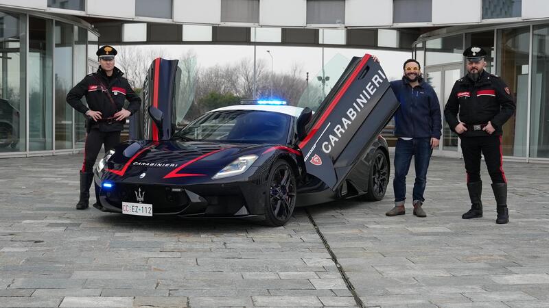 Tutti i segreti della Maserati MCPURA dei Carabinieri (630 CV, 320 km/h) [VIDEO]