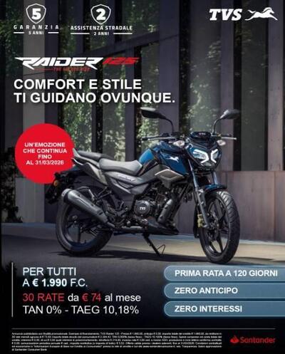 TVS Motor Raider 125 (2024 - 26) usata
