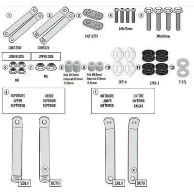 Kit Attacchi Parabrezza Givi Per Kymco Agility
