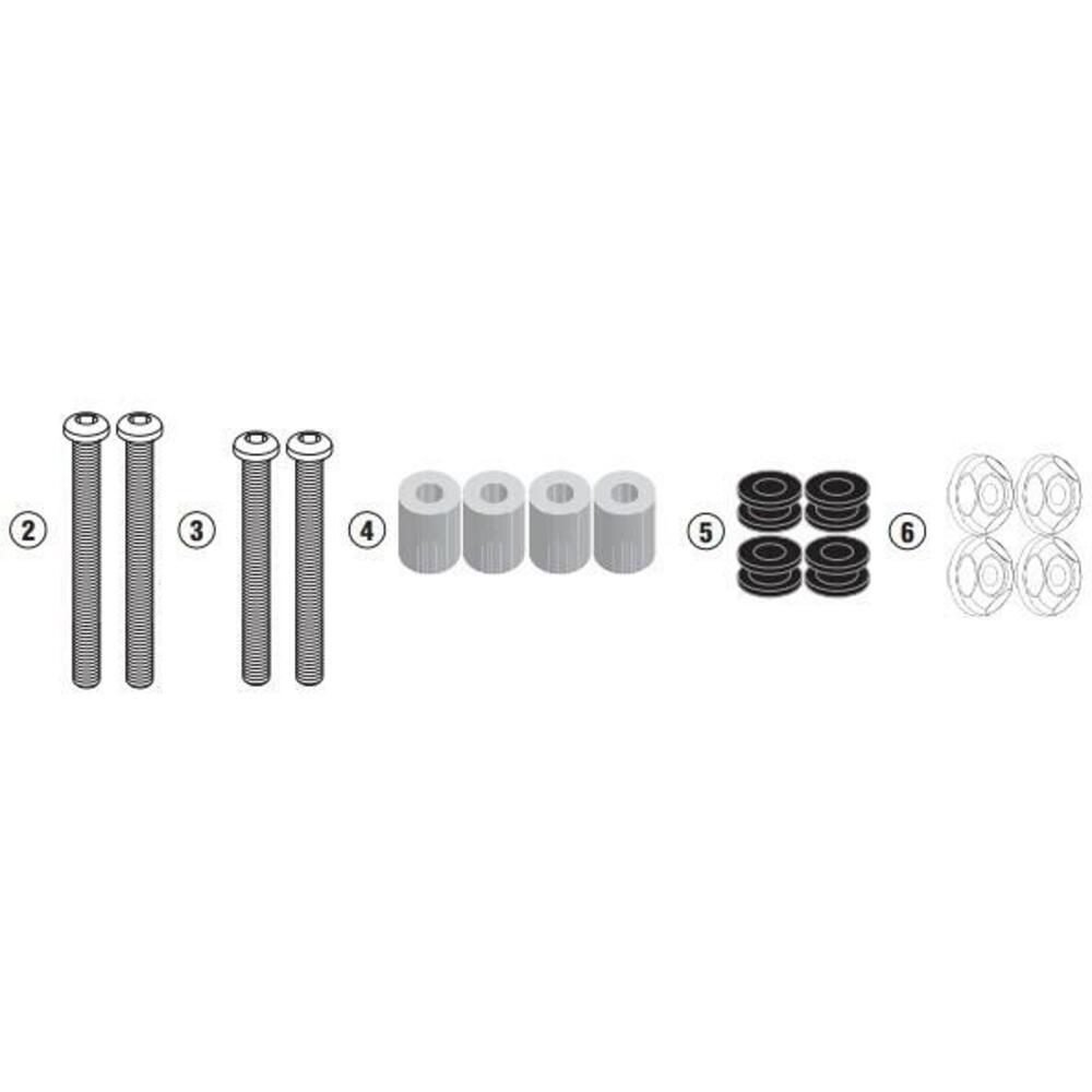 kit attacchi Givi D7056KIT per SYM Cruisym 300 (17