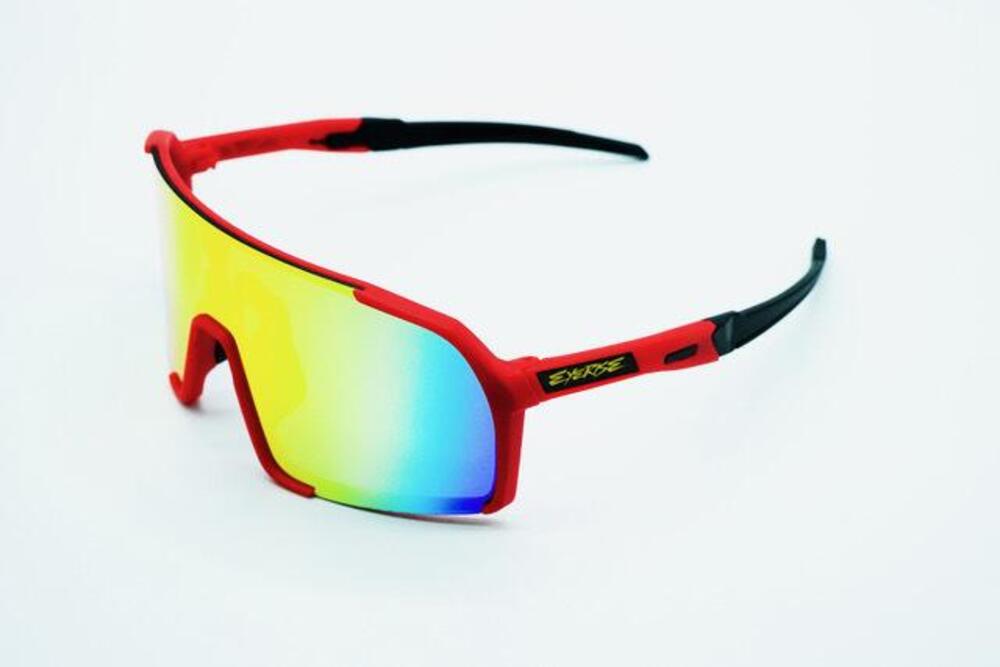 Occhiali Eyerise DL-EVO11 Rosso fluo lente specchi 