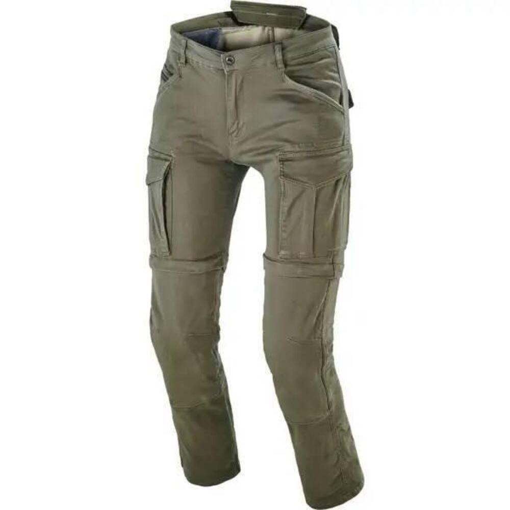 Pantalone moto Macna Arrival verde militare -PROMO