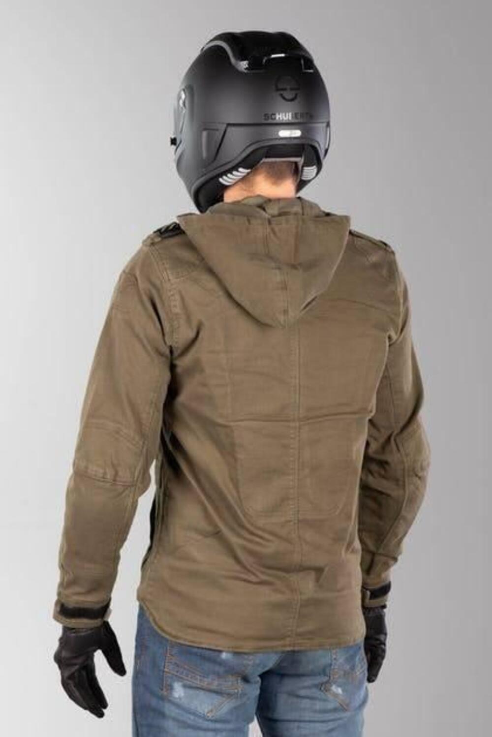 Giacca moto Macna Combat verde militare - PROMO (3)