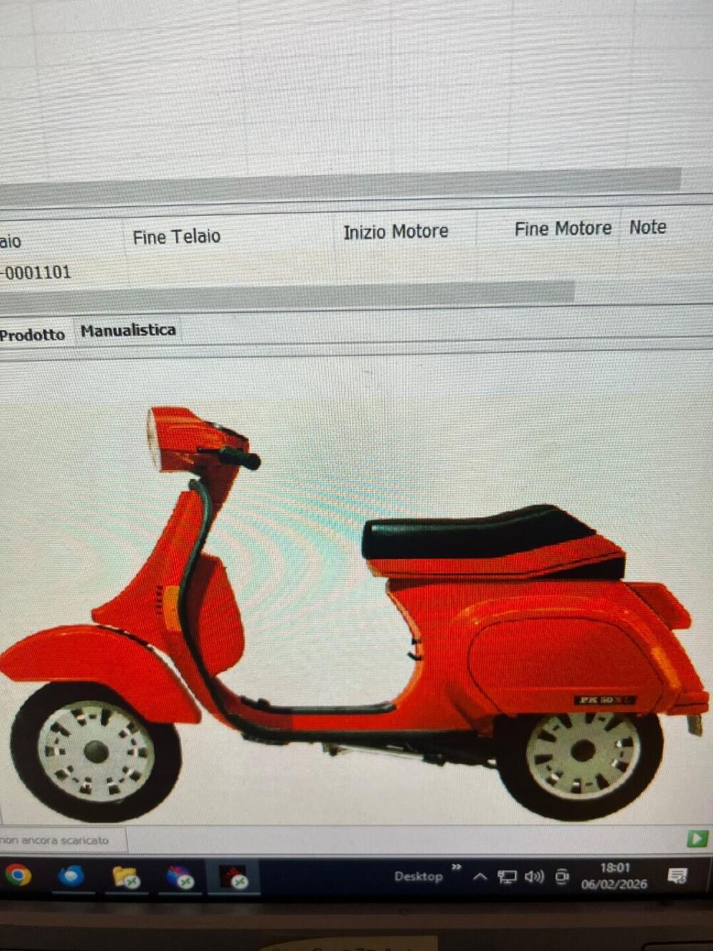 Vespa PK 50 1982/90 piantone sterzo (5)