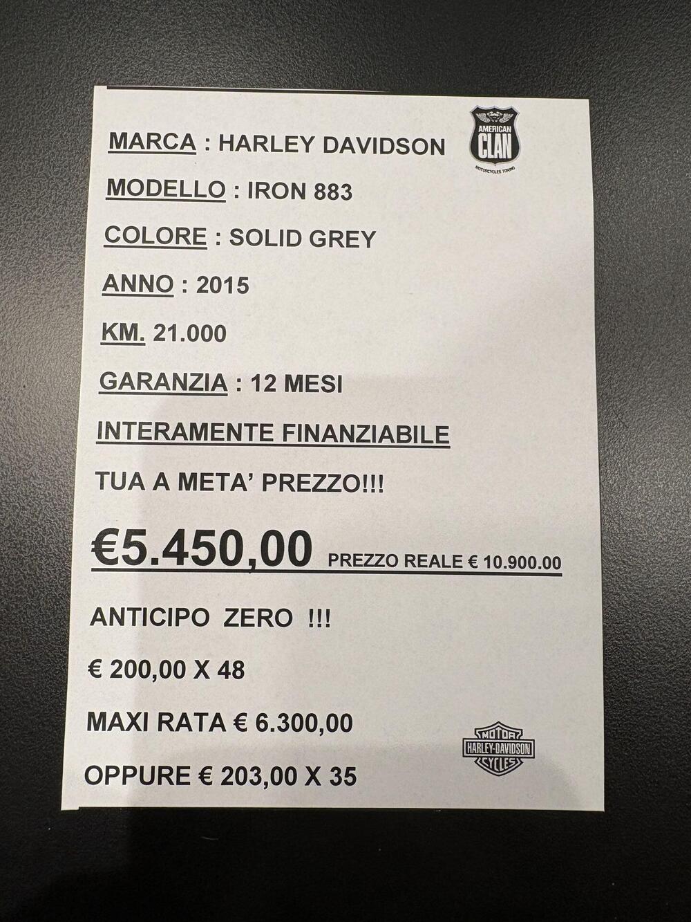 Harley-Davidson 883 Iron (2014 - 16) - XL 883N (3)