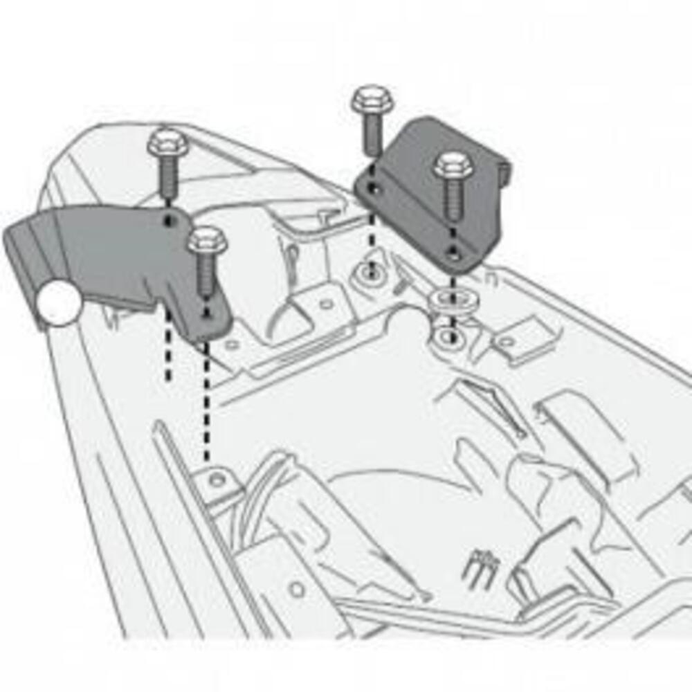 Kit specifico Givi 1121kit per portavaligie latera