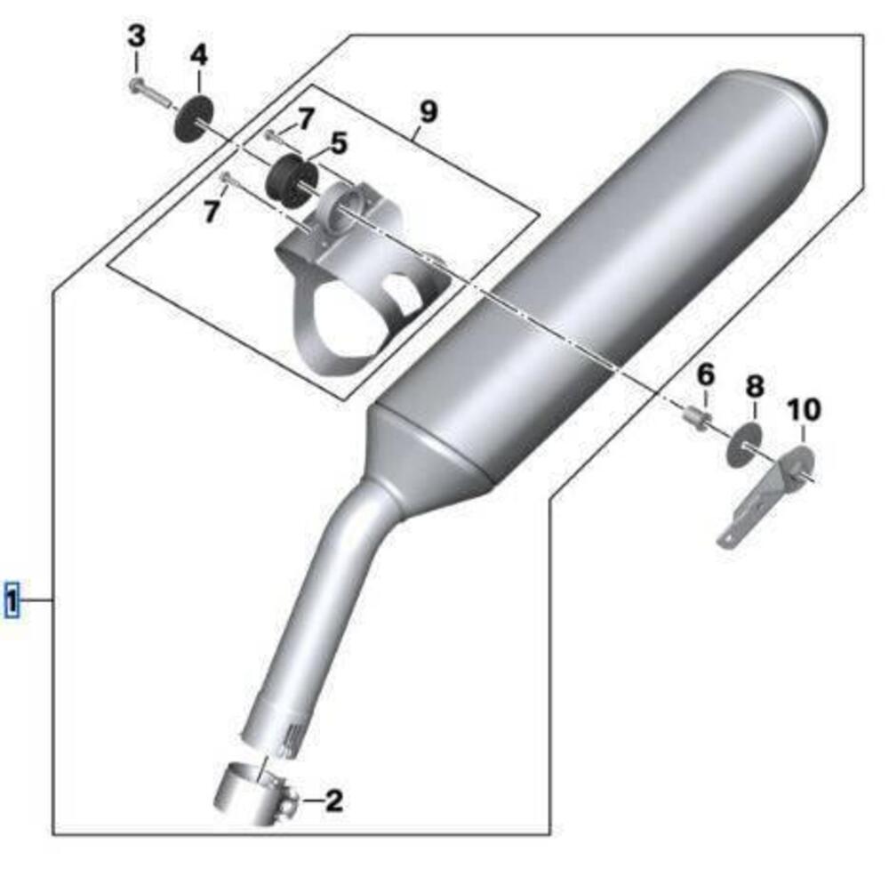 Scarico originale BMW F750GS – 2018/2024 (4)