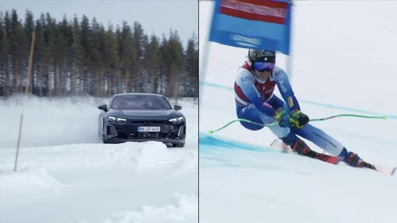  Federica Brignone, la medaglia d'oro olimpica al SuperG di Milano Cortina 2026 e l'Audi RS e-tron GT