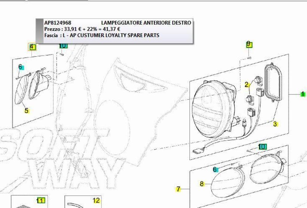 indicatore ant dx SCARABEO 500 Aprilia (5)
