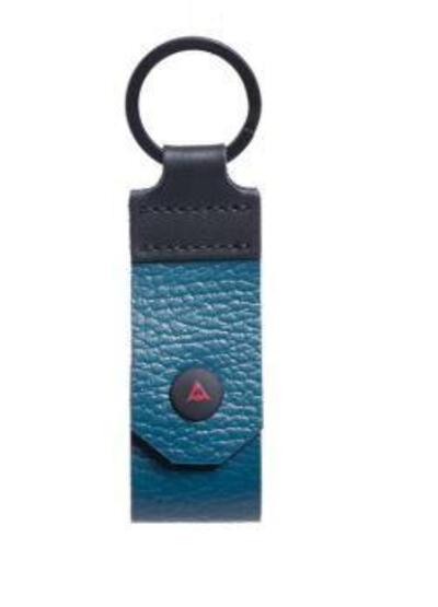 Portachiavi Dainese Pin Leather Blu Petrolio