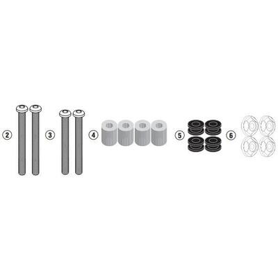 kit attacchi Givi D7056KIT per SYM Cruisym 300 (17