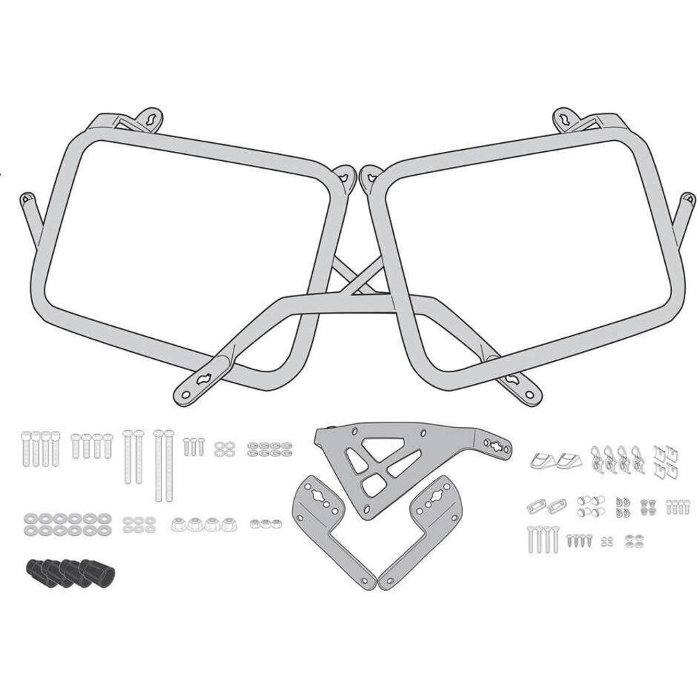 Portavaligie laterale Givi PLO6423MK per Triumph T