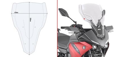 Cupolino alto Givi D2148ST Per Yamaha Tracer 700 2