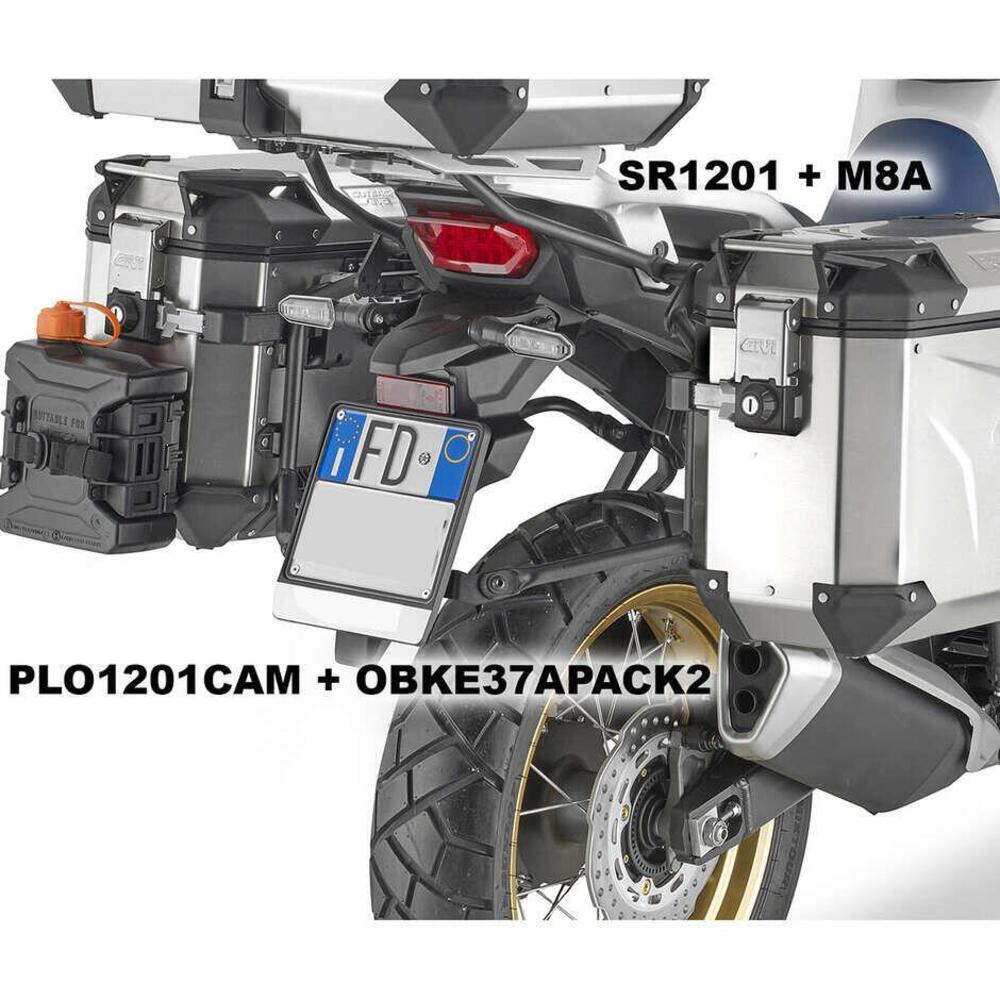 Portavaligie laterale Givi PLO1201CAM per HONDA XL