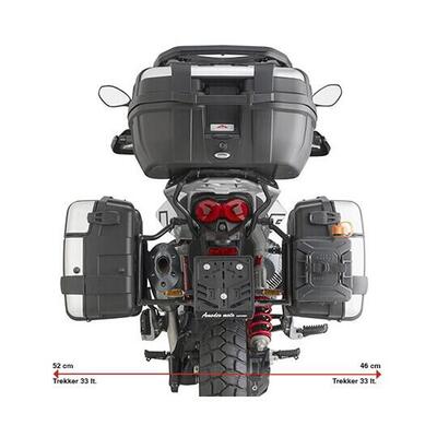 Portavaligie laterale Givi PLO8209MK per Guzzi V85