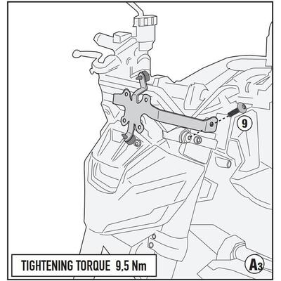 Kit Attacchi Cupolino Givi A2169A Per Yamaha MT-09